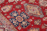 handmade Geometric Kazak Red Ivory Hand-made RECTANGLE 100% WOOL area rug 9' x 12'