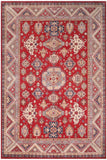 handmade Geometric Kazak Red Ivory Hand-made RECTANGLE 100% WOOL area rug 9' x 12'