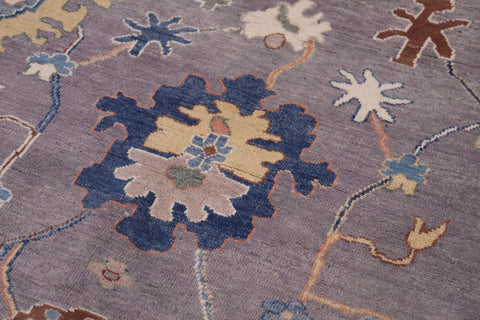 handmade Geometric Kazak Gray Ivory Hand-made RECTANGLE 100% WOOL area rug 8'X9'