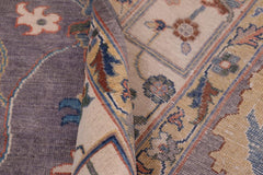 handmade Geometric Kazak Gray Ivory Hand-made RECTANGLE 100% WOOL area rug 8'X9'