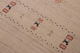 handmade Modern Gabbeh Ivory Ivory Hand-made RECTANGLE 100% WOOL area rug 8x10