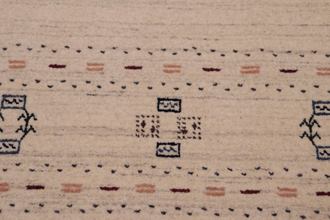 handmade Modern Gabbeh Blue Lt. Blue Hand-made RECTANGLE 100% WOOL area rug 8' x 10'