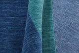 handmade Modern Gabbeh Blue Green Hand-made RECTANGLE 100% WOOL area rug 8x10