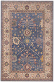 handmade Geometric Kazak Lt. Blue Beige Hand-made RECTANGLE 100% WOOL area rug 4' x 6'