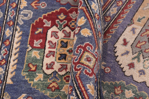 handmade Transitional Kafkaz Lt. Blue Beige Hand-made RECTANGLE 100% WOOL area rug 4' x 6'