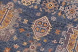 handmade Traditional Kafkaz Lt. Blue Lt. Blue Hand-made RECTANGLE 100% WOOL area rug 4 x 6