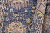 handmade Traditional Kafkaz Lt. Blue Lt. Blue Hand-made RECTANGLE 100% WOOL area rug 4 x 6