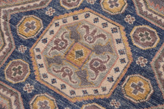 handmade Traditional Kafkaz Gray Lt. Blue Hand-made RECTANGLE 100% WOOL area rug 4X6