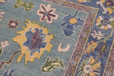 handmade Traditional Kafkaz Lime Green Lt. Blue Hand-made RECTANGLE 100% WOOL area rug 4 x 6