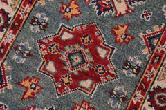 handmade Geometric Kazak Lt. Green Beige Hand-made RECTANGLE 100% WOOL area rug 2'X3'