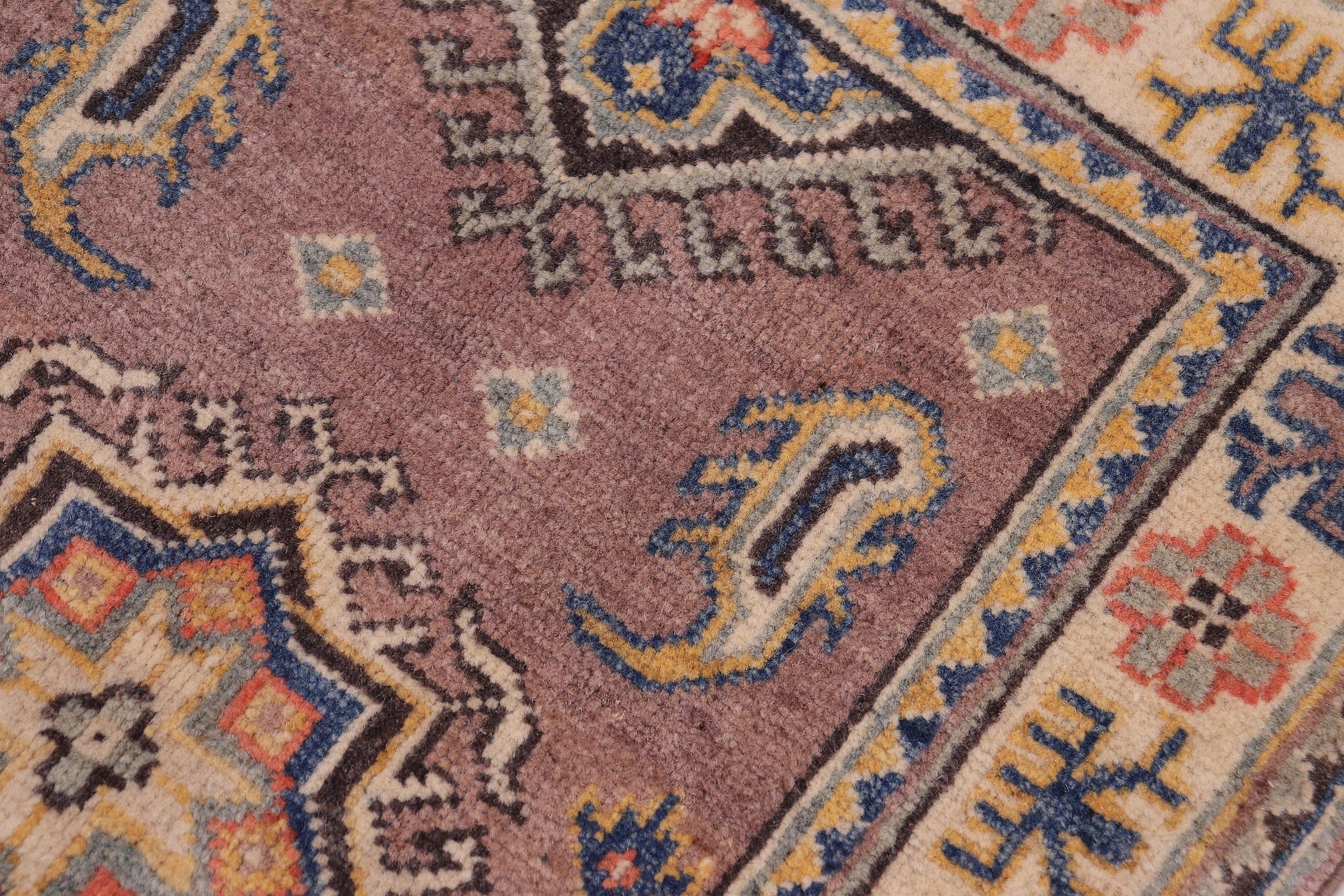 handmade Geometric Kazak Lt. Brown Beige Hand-made RECTANGLE 100% WOOL area rug 2'X3'