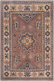 handmade Geometric Kazak Lt. Brown Beige Hand-made RECTANGLE 100% WOOL area rug 2' x 3'