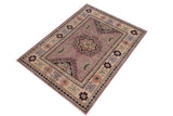 handmade Geometric Kazak Lt. Brown Beige Hand-made RECTANGLE 100% WOOL area rug 2' x 3'