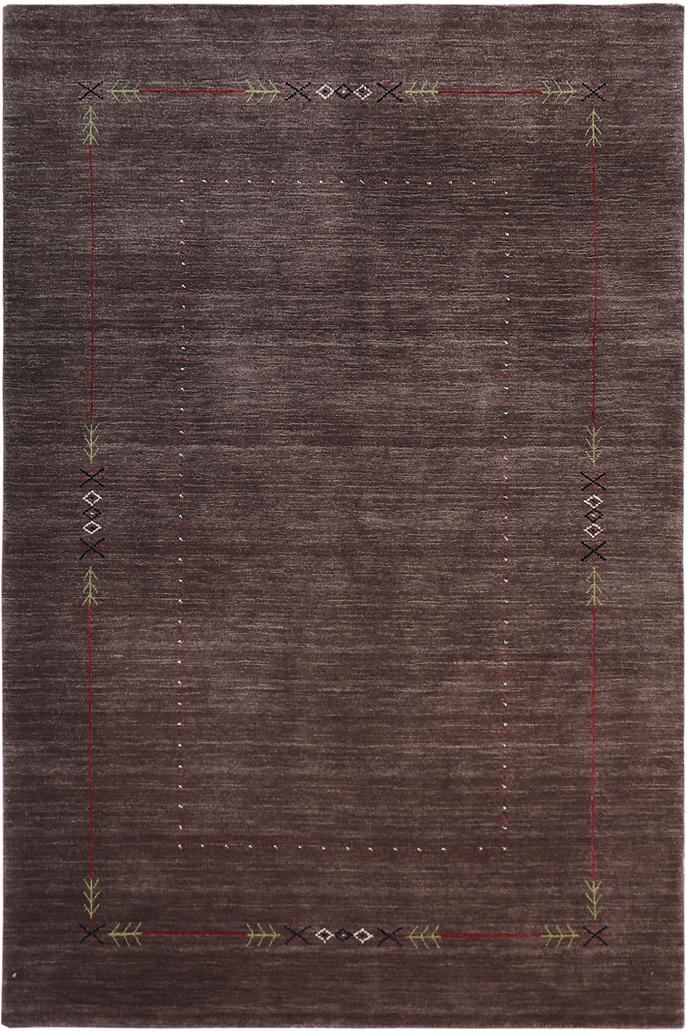 handmade Modern Gabbeh Gray Gray Hand-made RECTANGLE 100% WOOL area rug 5x8