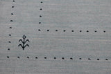 handmade Modern Gabbeh Light Blue Light Blue Hand-made RECTANGLE 100% WOOL area rug 4x6