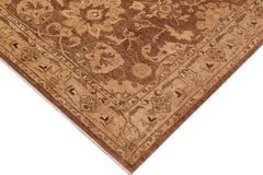 handmade Traditional Kafkaz Brown Beige Hand Knotted RECTANGLE 100% WOOL area rug 8X11