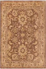 handmade Traditional Kafkaz Brown Beige Hand Knotted RECTANGLE 100% WOOL area rug 8X11
