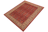 handmade Transitional Kafkaz Red Lt. Green Hand Knotted RECTANGLE 100% WOOL area rug 9 x 12