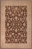 Eclectic Ziegler Lori Brown/Light Gray Wool Rug - 9'1'' x 11'10''