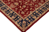 handmade Traditional Kafkaz Red Blue Hand Knotted RECTANGLE 100% WOOL area rug 9 x 12