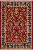 Classic Ziegler Rachel Red/Blue Wool Rug - 9'4'' x 11'6''