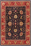 Oriental Ziegler Marilyn Blue/Red Wool Rug - 8'9'' x 11'11''