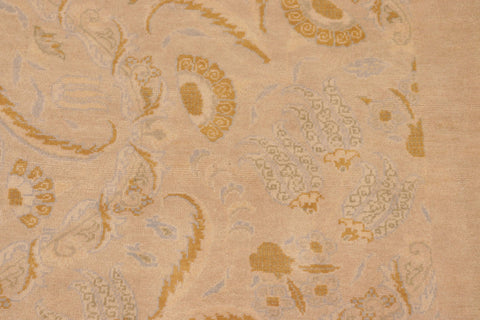 handmade Modern Kafkaz Tan Brown Hand Knotted RECTANGLE 100% WOOL area rug 6x9