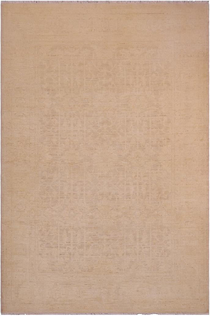 handmade Transitional Kafkaz Lt. Gold Gold Hand Knotted RECTANGLE 100% WOOL area rug 5X6