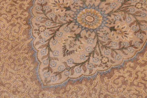 handmade Traditional  Lt. Blue Lt. Blue Hand Knotted RECTANGLE 100% WOOL area rug 6' x 9'
