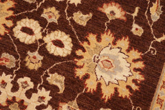 handmade Traditional Kafkaz Brown Beige Hand Knotted RECTANGLE 100% WOOL area rug 8X10