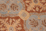 handmade Transitional Kafkaz Lt. Blue Brown Hand Knotted RECTANGLE 100% WOOL area rug 8 x 10