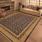 handmade Transitional Kafkaz Blue Green Hand Knotted RECTANGLE 100% WOOL area rug 9 x 11