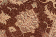 handmade Traditional Kafkaz Brown Beige Hand Knotted RECTANGLE 100% WOOL area rug 8X10