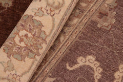 handmade Traditional Kafkaz Brown Beige Hand Knotted RECTANGLE 100% WOOL area rug 8X10