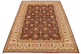 handmade Traditional Kafkaz Brown Beige Hand Knotted RECTANGLE 100% WOOL area rug 9 x 12