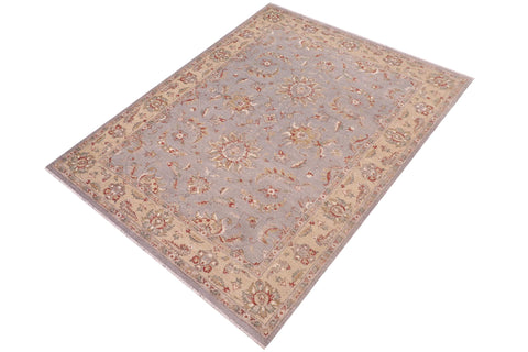 handmade Traditional Kafkaz Lt. Gray Gold Hand Knotted RECTANGLE 100% WOOL area rug 8x10