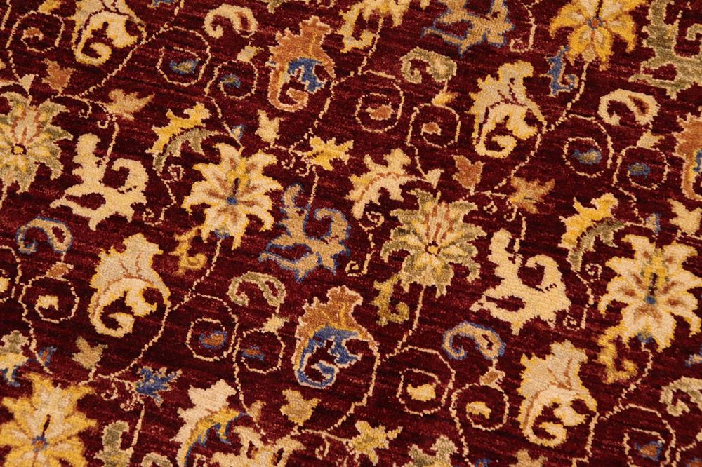 handmade Transitional Kafkaz Red Beige Hand Knotted RECTANGLE 100% WOOL area rug 9 x 12