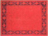 A08132, 711"x 9 6",Over Dyed                     ,8x10,Pink,BLUE,Hand-knotted                  ,Pakistan   ,100% Wool  ,Rectangle  ,652671171383
