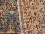 handmade Transitional Antique Lt. Blue Tan Hand Knotted RECTANGLE 100% WOOL area rug 9x11