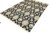 handmade Transitional Kafkaz Lt. Blue Blue Hand Knotted RECTANGLE WOOL&SILK area rug 10 x 14