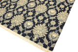 handmade Transitional Kafkaz Lt. Blue Blue Hand Knotted RECTANGLE WOOL&SILK area rug 10 x 14