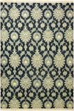 handmade Transitional Kafkaz Lt. Blue Blue Hand Knotted RECTANGLE WOOL&SILK area rug 10 x 14