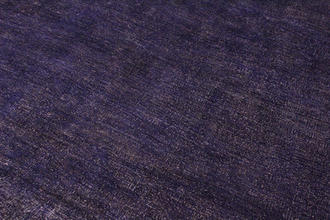 handmade Over Dyed Over Dyed Purple Purple Hand Knotted RECTANGLE 100% WOOL area rug 9' x 12'