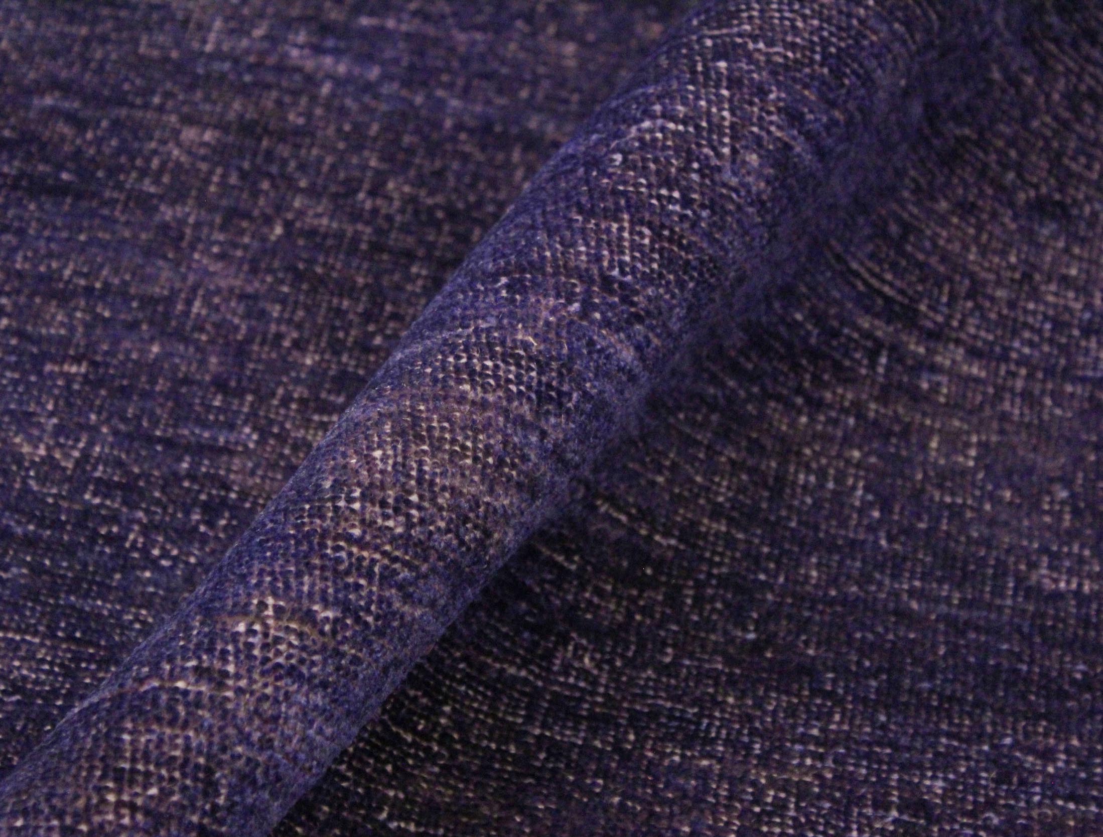 handmade Over Dyed Over Dyed Purple Purple Hand Knotted RECTANGLE 100% WOOL area rug 9' x 12'