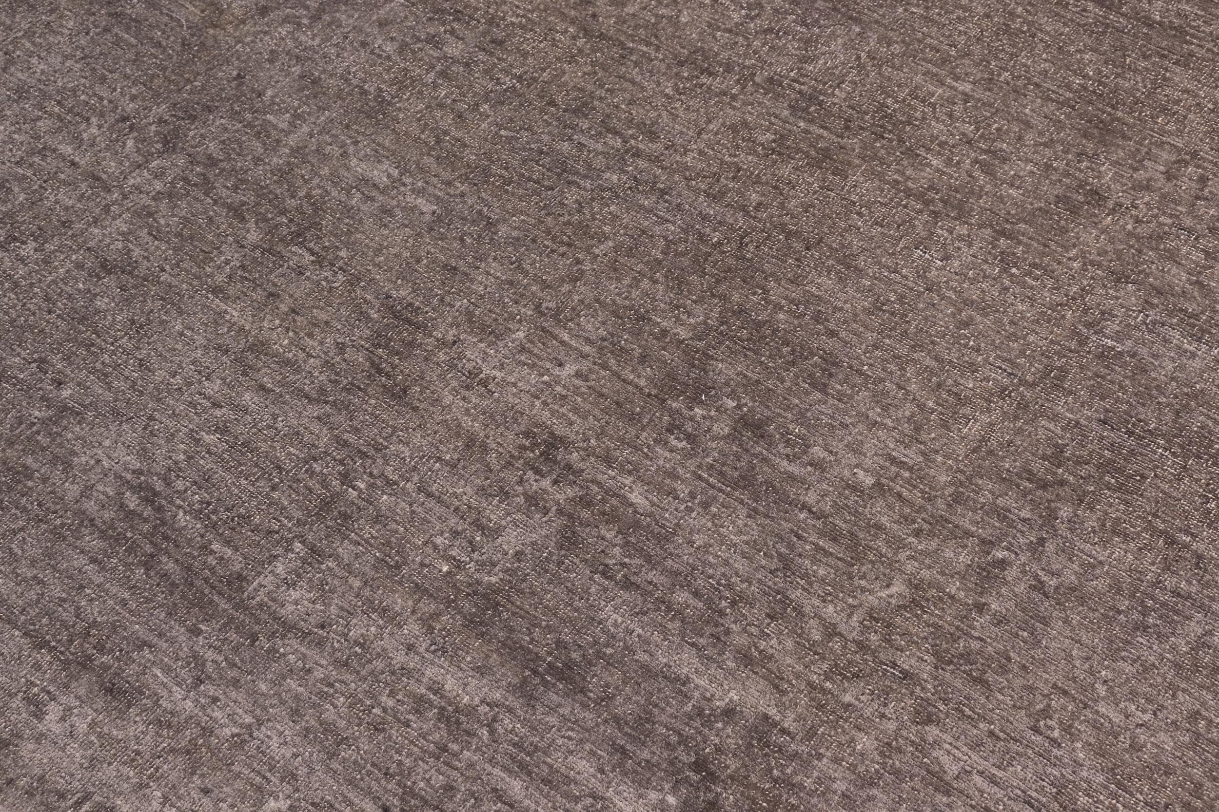 handmade Over Dyed Over Dyed Lt. Gray Lt. Gray Hand Knotted RECTANGLE 100% WOOL area rug 8' x 10'