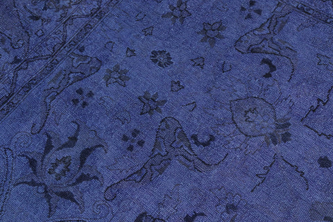 handmade Over Dyed Over Dyed Purple Purple Hand Knotted RECTANGLE 100% WOOL area rug 8' x 10'