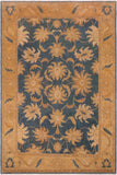Oriental Ziegler Linn Blue/Gold Wool Rug - 9'10'' x 13'6''