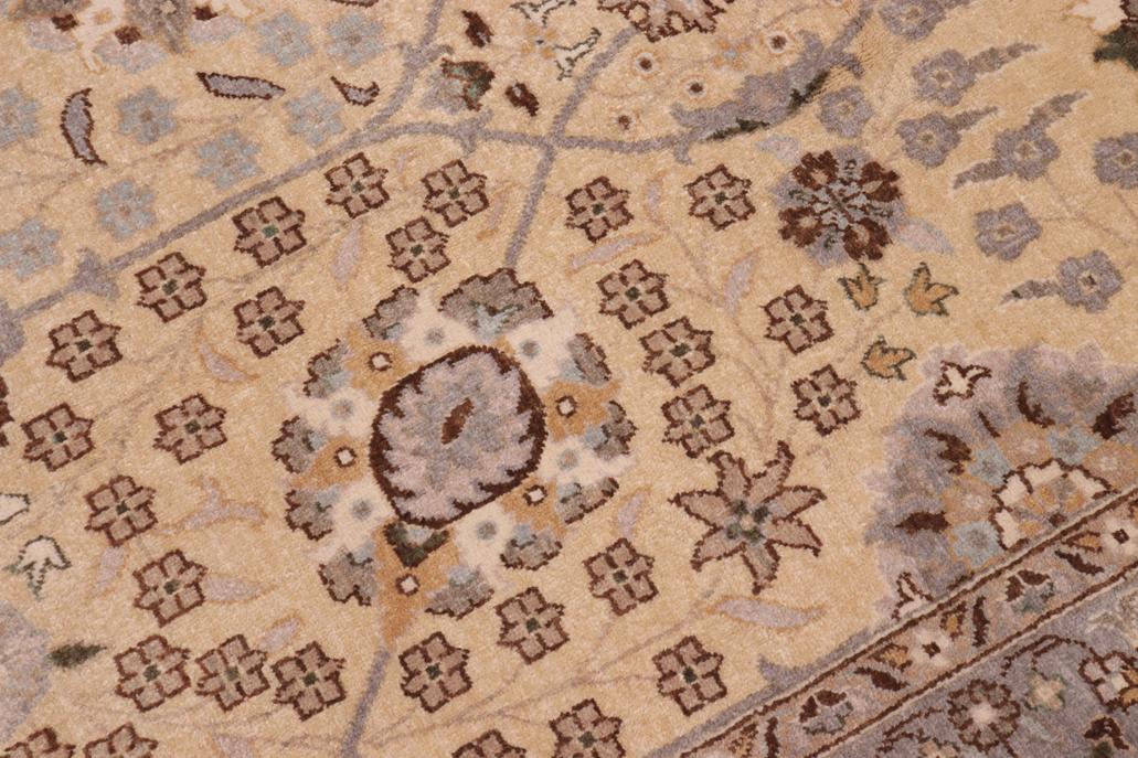 handmade Traditional  Lt. Gold Lt. Gold Hand Knotted RECTANGLE 100% WOOL area rug 10'X15'