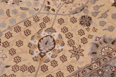 handmade Traditional  Lt. Gold Lt. Gold Hand Knotted RECTANGLE 100% WOOL area rug 10'X15'