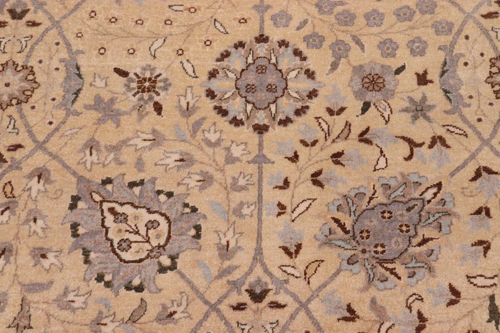 handmade Traditional  Lt. Gold Lt. Gold Hand Knotted RECTANGLE 100% WOOL area rug 10'X15'